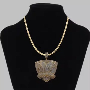 Pendentif de luxe véritable plaqué 18 carats, bijoux Hip Hop, pendentif personnalisé à la mode, pendentif collier bijoux pour homme - Product Image 2