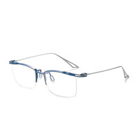 Gafas de juego para hombre, gafas ópticas de Metal de titanio, lentes transparentes, bloqueo de luz azul, antifatiga ocular, ordenador