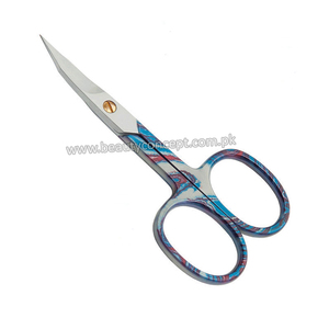 Ciseaux à cuticules multifonctionnels en acier inoxydable à lame courbée pour droitiers, durables, pour nail art et manucure - Product Image 3