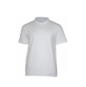 Polo à manches courtes et col Polo pour homme, couleur blanche, 100% coton, meilleure qualité, taille Plus, Logo personnalisé, du Bangladesh - Product Image 3