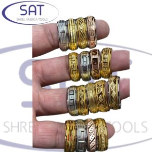 Moldes de Corte en Relieve de Oro y Plata para Diseños de Joyería Personalizados SAT, para Hacer Anillos, Pulseras y Brazaletes de Acero Inoxidable, Francia - Product Image 2