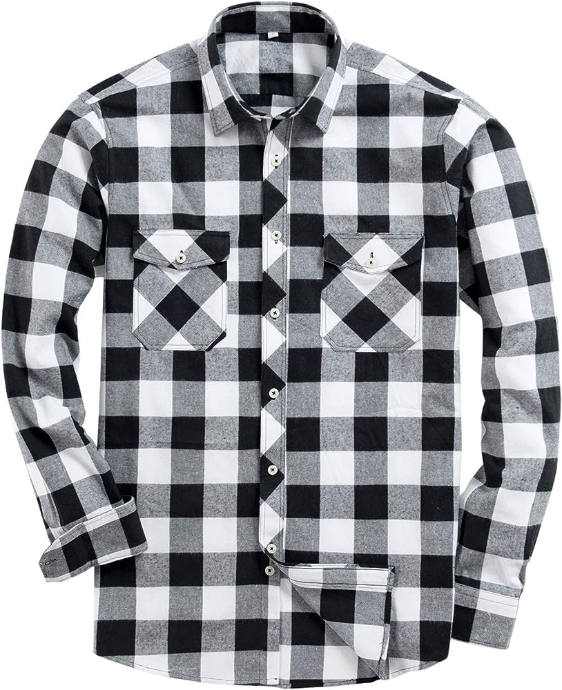 Men-White-Black-100-Cotton-