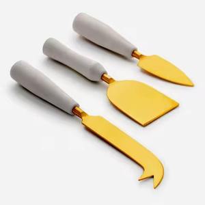 Ensemble de couteaux à fromage en acier inoxydable avec fourchette décorative, épandeur, trancheur, couleur personnalisée, passe au lave-vaisselle - Product Image 5