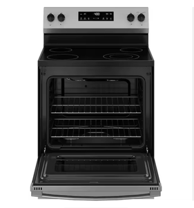 Inégalable ! Offres pour cuisinière autonome à 4 brûleurs avec dessus en verre de 5,3 pieds cubes, réglages de chaleur uniformes - Prête à être expédiée - Product Image 1