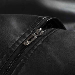 Chaqueta de Cuero 100% Cuero, Chaqueta de Cuero Bomber Personalizada, Chaquetas de Cuero Sólido para Hombre, MOQ Bajo, Alta Calidad - Product Image 5