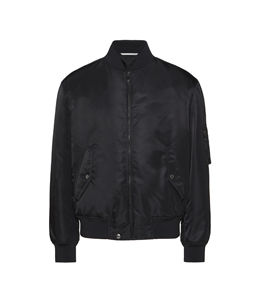 Chaquetas de bombardero de cuello levantado de gran tamaño de alta calidad personalizadas de fábrica OEM al por mayor con bolsillos logotipo frontal hombres nailon poliéster - Product Image 4