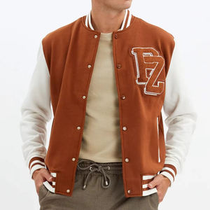 Veste de baseball universitaire décontractée de haute qualité pour hommes, style streetwear, avec logo brodé, pour anciens étudiants - Product Image 1