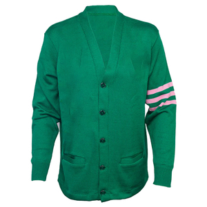 คาร์ดิแกนแขนยาวทำจากอะคริลิคสำหรับผู้หญิงเสื้อสเวตเตอร์ถักแบบลำลองสำหรับฤดูหนาวคาร์ดิแกนถักแบบมีกระดุมปัก - Product Image 1