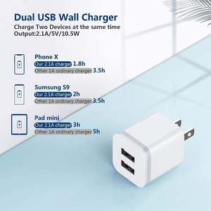 3 pezzi USB caricatore da parete universale da viaggio Display digitale 5V 2.1A adattatore di alimentazione cortocircuito compatibile noi EU JP - Product Image 6
