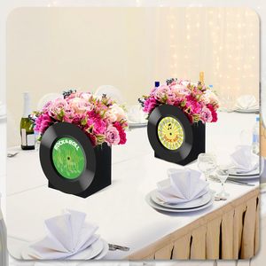 Cajas de flores de registro de <span class=keywords><strong>los</strong></span> años 50 para mesa, caja de música Retro, centros de mesa, Rock Roll 1950s 80s 90s, decoración de fiesta de cumpleaños <span class=keywords><strong>musical</strong></span> - Product Image 5