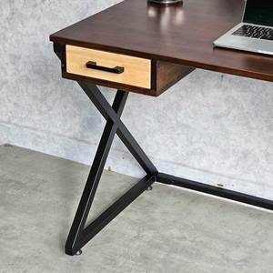 Bureau en bois de caoutchouc avec pieds en forme de X 120x60cm BD68115 Bureaux d'ordinateur - Product Image 5