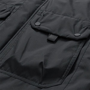 Veste de randonnée d'hiver de haute qualité avec fermeture éclair coupe-vent col montant imperméable et capuche tissu enduit-vente en gros directe - Product Image 5