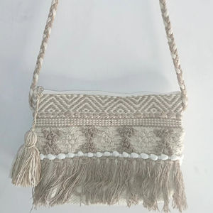 Exclusive Dari Cotton Handloom Designer <b>Women</b> <b>Pouch</b> <b>Bags</b> | Handmade Ladies Handloom Dari Cotton <b>Pouch</b> <b>Bag</b> - Product Image 1