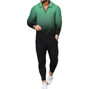 Survêtement Homme Personnalisé Haute Qualité Respirant 100% Coton Uni Coupe-Vent Séchage Rapide Design 2-en-1 Hiver Vente en Gros - Product Image 1