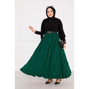 Kras Emerald <b>Long</b> Hijab <b>Skirt</b> Made from Durable Fabric - Product Image 1