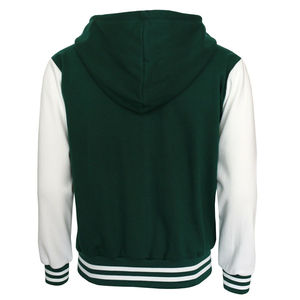 2025 OEM Service Varsity Jacket Chaqueta unisex de alta calidad de moda Puños elásticos Cuello con capucha Chaquetas de béisbol para hombres - Product Image 2