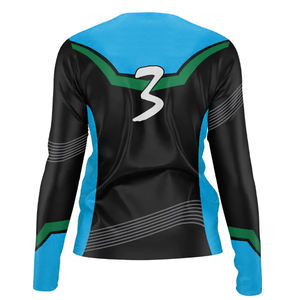 เสื้อออกกำลังกายพิมพ์ซับลิเมชันสำหรับทุกเพศเสื้อกีฬาทีมวอลเลย์บอลแขนยาวผ้าโพลีเอสเตอร์100% 2025 - Product Image 3