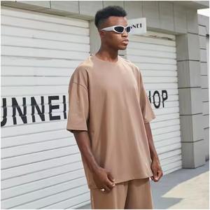 ชุดกีฬาและกางเกงขาสั้นสำหรับผู้ชายกางเกงขาสั้นผ้าคอตตอนแบบมีเชือกผูกเอวโลโก้ออกแบบได้ตามต้องการฤดูร้อน - Product Image 3