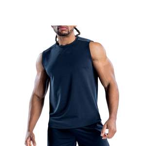 Camiseta Deportiva de Compresión Personalizada al por Mayor para Hombre, Camiseta sin Mangas Transpirable con Logotipo Personalizado para Entrenamiento - Product Image 4