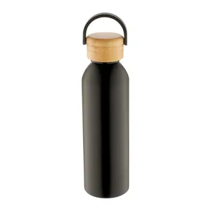 Botella de Agua Personalizada Promocional de Aluminio y Bambú - Product Image 4