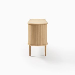 Superventas con gabinete decorativo de alta calidad, gabinete decorativo de madera de roble con puerta corredera para muebles para el hogar - Product Image 3