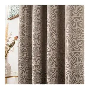 Bulk Unique Colour Embroidered Blackout Curtains For Bedroom Finished Cortinas Home Shading 85% Windows Curtain For Hall Door