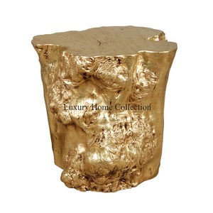 Vente chaude Bûches De Bois Designer De Haute Qualité Entièrement Plaqué Or Unique Table Basse De Qualité Luxueuse Brillant Poli À Bas Prix - Product Image 2