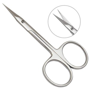 Tijeras Profesionales de Alta Calidad al por Mayor, las Mejores Tijeras de Manicura con Punta de Flecha, Hojas Rectas de Acero Inoxidable, Tijeras Curvas para Cutículas - Product Image 4