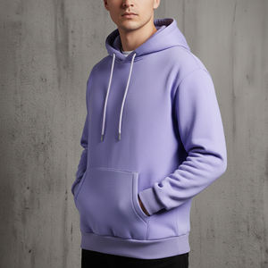 Fabrication en usine de sweats à capuche en coton et polyester pour hommes, coupe régulière, bas épais, personnalisable, broderie, style streetwear d'automne - Product Image 6