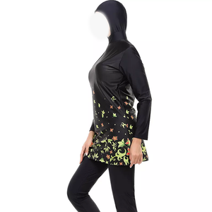 Hijab islamique à manches longues pour femmes, maillot de bain grande taille, imprimé sur le devant, maillot de bain de plage à couverture complète, de 2025 à 2026 - Product Image 4