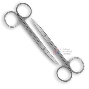 กรรไกรไอริสสแตนเลส 4.5 นิ้ว แบบโค้งและตรง สำหรับการผ่าตัดทางทันตกรรม ตัดเย็บเนื้อเยื่อ ตัดเย็บแผล ขายส่ง - Product Image 1