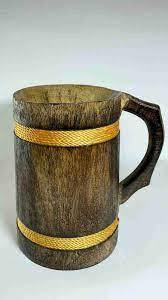 Taza de madera hecha a mano de la mejor calidad para bebidas calientes Acabado natural Taza ecológica para escritorio de oficina Hogar Cocina Directo India - Product Image 5