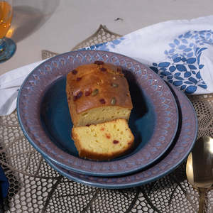 Juego de 4 Platos de Cerámica Azules Vintage de 7.5 Pulgadas, Vajilla Retro para Restaurante, Ecológica para el Hogar y Hoteles - Product Image 6