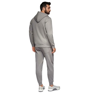 Conjunto Deportivo para Hombre, Sudadera con Cremallera, Pantalones Deportivos, Algodón y Poliéster, 490 GSM, Grueso, para Invierno, Gimnasio, Marca Privada OEM, Fábrica - Product Image 3