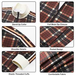 Ensemble de survêtement tendance avec pantalon taille haute pour le sport, la course à pied, vêtements de détente respirants, ensemble décontracté deux pièces avec veste zippée - Product Image 5