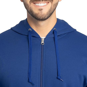 Sweats à capuche zippés en coton avec logo personnalisé pour hommes OEM sweat-shirt zippé à capuche de marque privée tissu doux décontracté en vrac à bas prix - Product Image 3