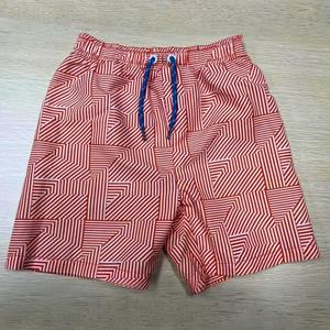 Wholesale High quality 100% Cotton mens clothing Custom brand men <b>White</b> Printed <b>Shorts</b> - Product Image 4