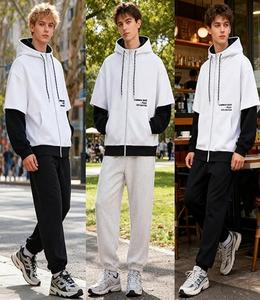 Sudadera con Capucha de Alta Calidad para Hombre, de Invierno, Lisa, Teñida, Gruesa, de Manga Larga, Corte Clásico, Secado Rápido, con Cordón Ajustable - Product Image 5