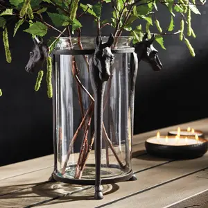 Inicio Interiores Caballo de metal en portavelas de lujo de metal de calidad portavelas de lujo - Product Image 3