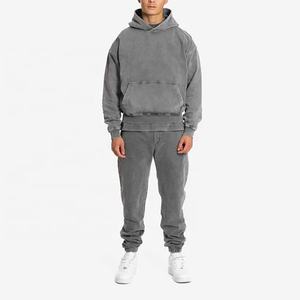 ชุดวิ่งออกกำลังกายแบบบางมีฮู้ดกางเกงเหงื่อมีฮู้ด100% ผ้าฝ้ายออร์แกนิกทรงพอดีตัวขนาดใหญ่พิเศษ - Product Image 1