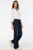 Jean droit taille mi-haute à pois pour femme, dernière collection, décontracté, tendance, confortable, élégant, en denim délavé, respirant et écologique