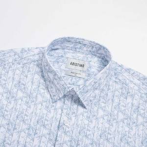 Camisa Estampada para Hombre Aristino ALS2070Z, Precio de Mayoreo, Cuello Mao, Antiarrugas, Transpirable, Estilo Laboral, Verano - Product Image 2