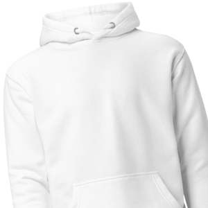 Sweat-shirt à capuche classique blanc unisexe en molleton de coton lourd, uni, pour l'hiver, streetwear, vente en gros, usine - Product Image 3