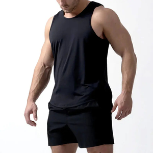 โลโก้ที่กําหนดเองโพลีเอสเตอร์กีฬา dry fit ยิมธรรมดาวิ่งท็อปส์เพาะกายกล้ามเนื้อ stringer ฟิตเนสยิมเสื้อกล้ามบุรุษ - Product Image 5