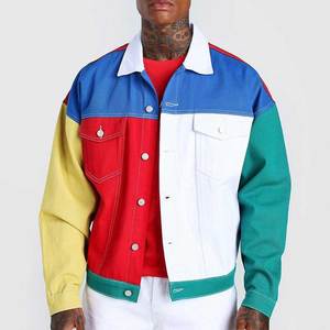 Chaqueta vaquera hecha a medida para hombre, diseño de botón cubierto frontal, ajuste Regular, 100% algodón, estilo callejero, Calidad a granel, entrega rápida - Product Image 4