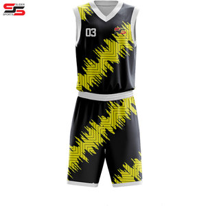 Ropa deportiva de Pakistán, conjuntos de uniformes de baloncesto personalizados, uniformes de baloncesto de servicio ODM al por mayor a la venta - Product Image 4