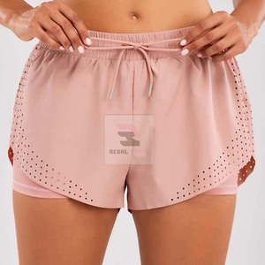 2025 Short double couche Yoga Gym Sport Pants Leggings taille haute - Product Image 6