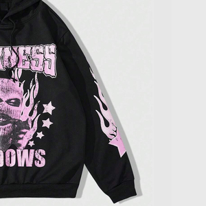 Sweat à capuche unisexe imprimé sérigraphié en coton premium, streetwear, pull pour impression de logo personnalisé en gros - Product Image 6