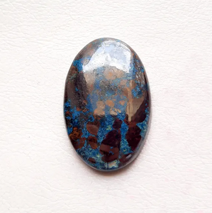 Cabujón de Cristal de Azurita Curativa - Cabujón de Piedra Suelta de Azurita Natural al por Mayor, 1 Pieza, Forma Ovalada - Product Image 1