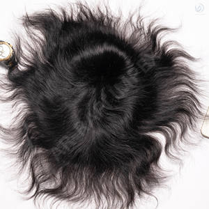 Tupé de hombre de calidad Premium para cabello Remy indio 100% con técnica de parche de encaje completo textura recta 100% densidad - Product Image 3